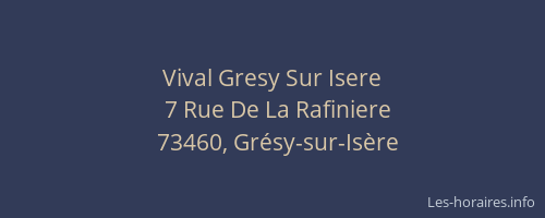 Vival Gresy Sur Isere