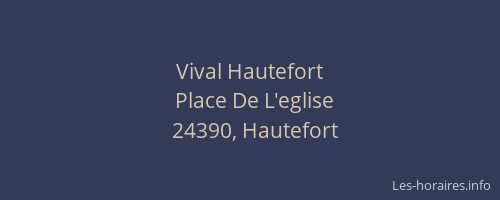 Vival Hautefort