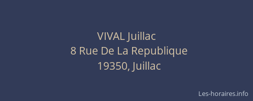 VIVAL Juillac