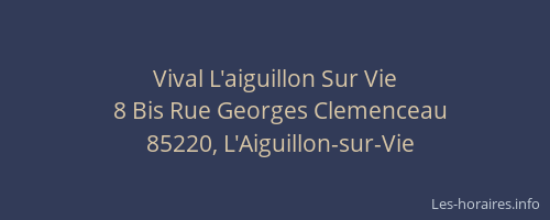 Vival L'aiguillon Sur Vie