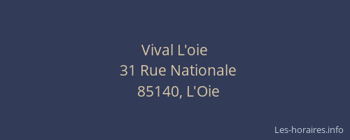 Vival L'oie