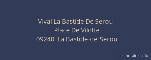 Vival La Bastide De Serou