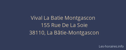 Vival La Batie Montgascon