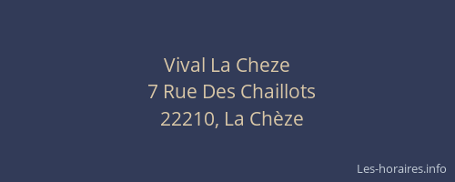 Vival La Cheze