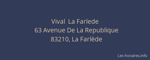 Vival  La Farlede