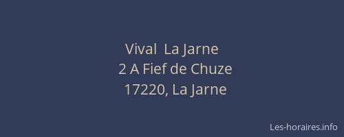 Vival  La Jarne