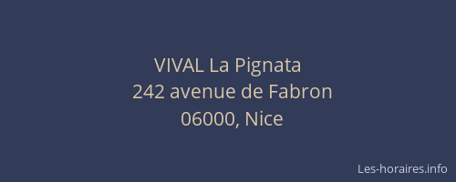 VIVAL La Pignata