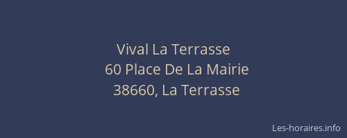 Vival La Terrasse