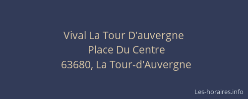 Vival La Tour D'auvergne