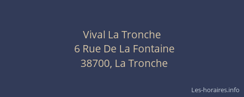 Vival La Tronche