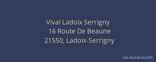 Vival Ladoix Serrigny