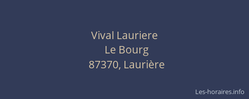 Vival Lauriere