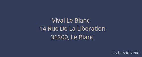 Vival Le Blanc