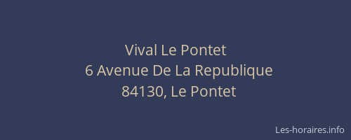 Vival Le Pontet