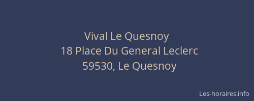 Vival Le Quesnoy
