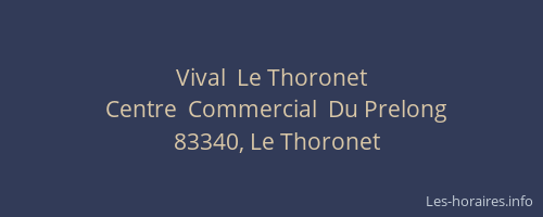 Vival  Le Thoronet