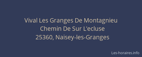 Vival Les Granges De Montagnieu