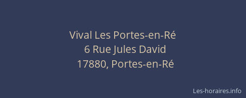 Vival Les Portes-en-R&eacute;
