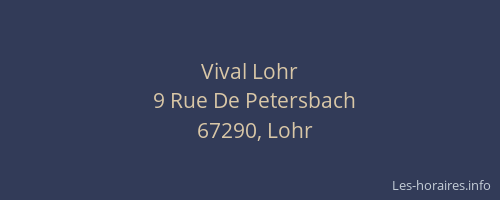 Vival Lohr
