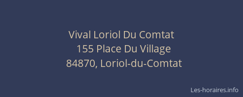 Vival Loriol Du Comtat