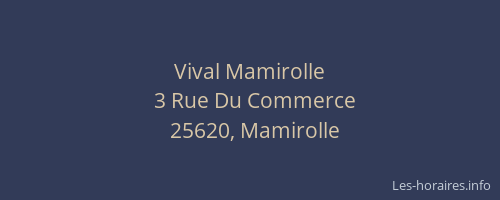 Vival Mamirolle