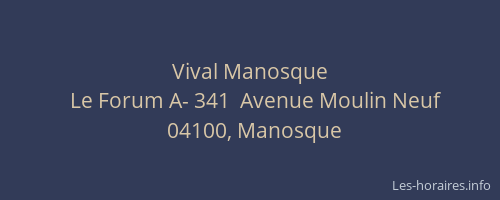 Vival Manosque