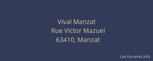 Vival Manzat