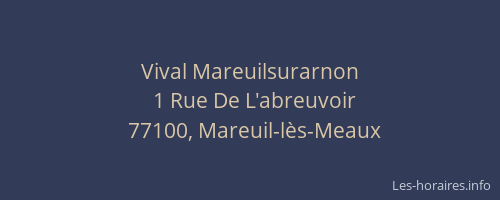 Vival Mareuilsurarnon