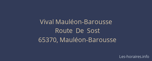 Vival Mauléon-Barousse