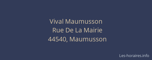 Vival Maumusson