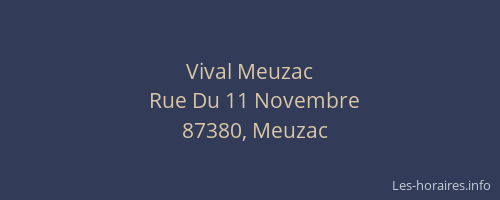 Vival Meuzac