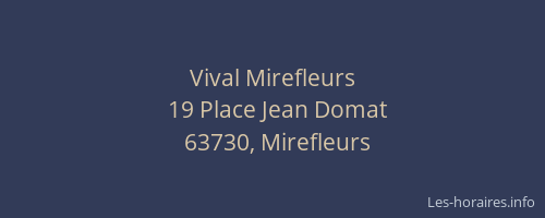 Vival Mirefleurs