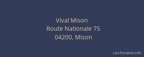 Vival Mison