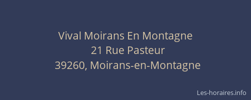 Vival Moirans En Montagne