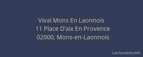 Vival Mons En Laonnois