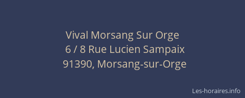 Vival Morsang Sur Orge