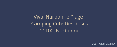 Vival Narbonne Plage