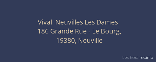 Vival  Neuvilles Les Dames
