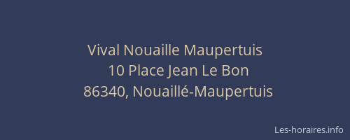 Vival Nouaille Maupertuis