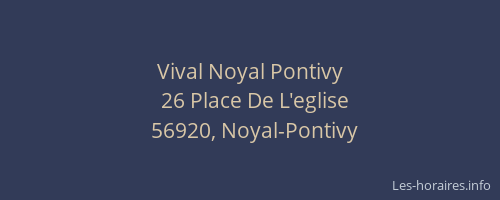 Vival Noyal Pontivy