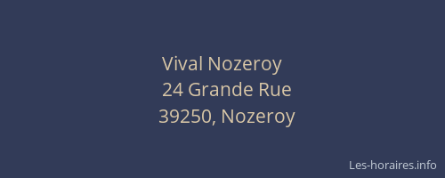 Vival Nozeroy