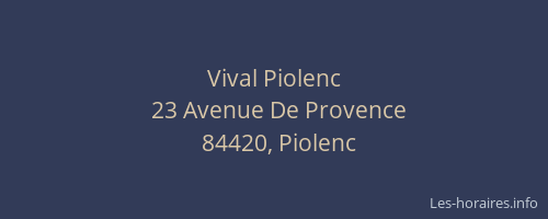 Vival Piolenc