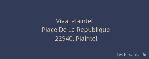 Vival Plaintel