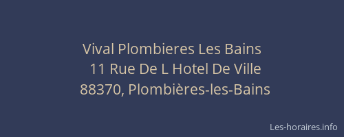 Vival Plombieres Les Bains
