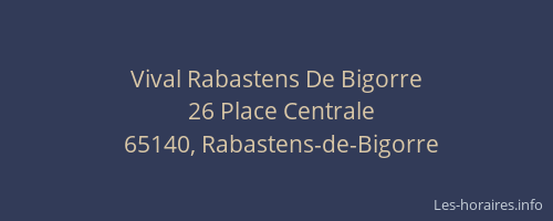 Vival Rabastens De Bigorre