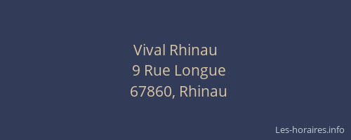 Vival Rhinau