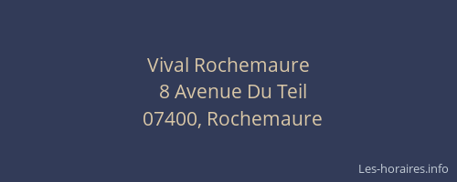 Vival Rochemaure