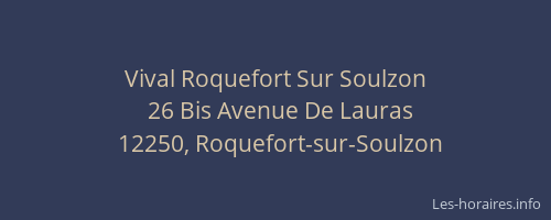 Vival Roquefort Sur Soulzon