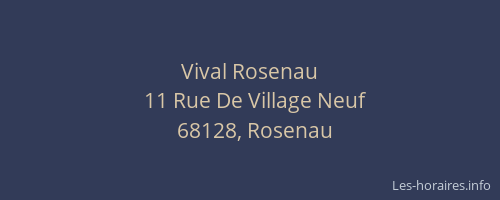 Vival Rosenau