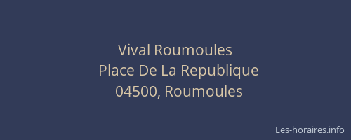 Vival Roumoules